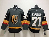 Vegas Golden Knights 71 William Karlsson Gray Adidas Jersey,baseball caps,new era cap wholesale,wholesale hats